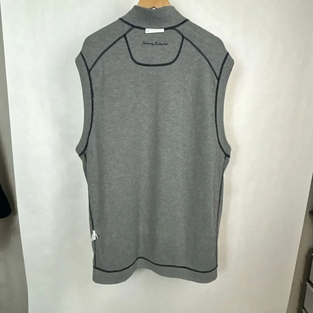 Tommy Bahama Men's Dual-Tone Gray and Navy Vest - Picture 5 of 8